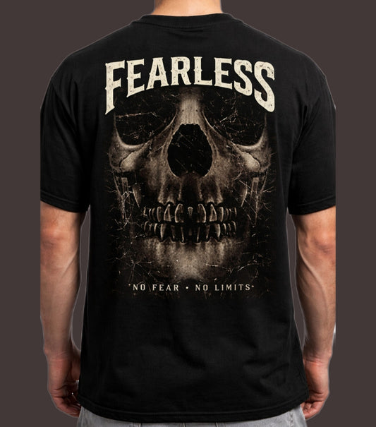 Fearless Skull No Fear No Limits Black