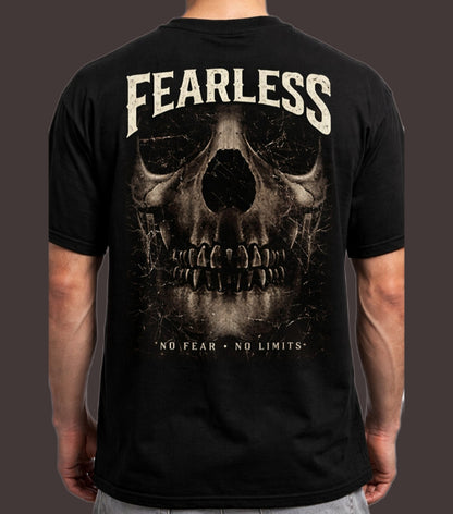 Fearless Skull No Fear No Limits Black